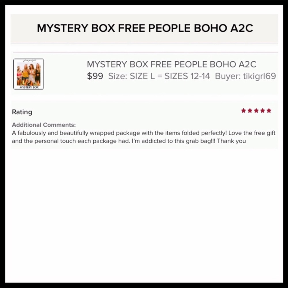FREE PEOPLE BOHO MYSTERY BOX A2C - Picture 11 of 16